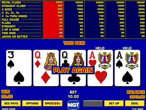 igt video poker free online.